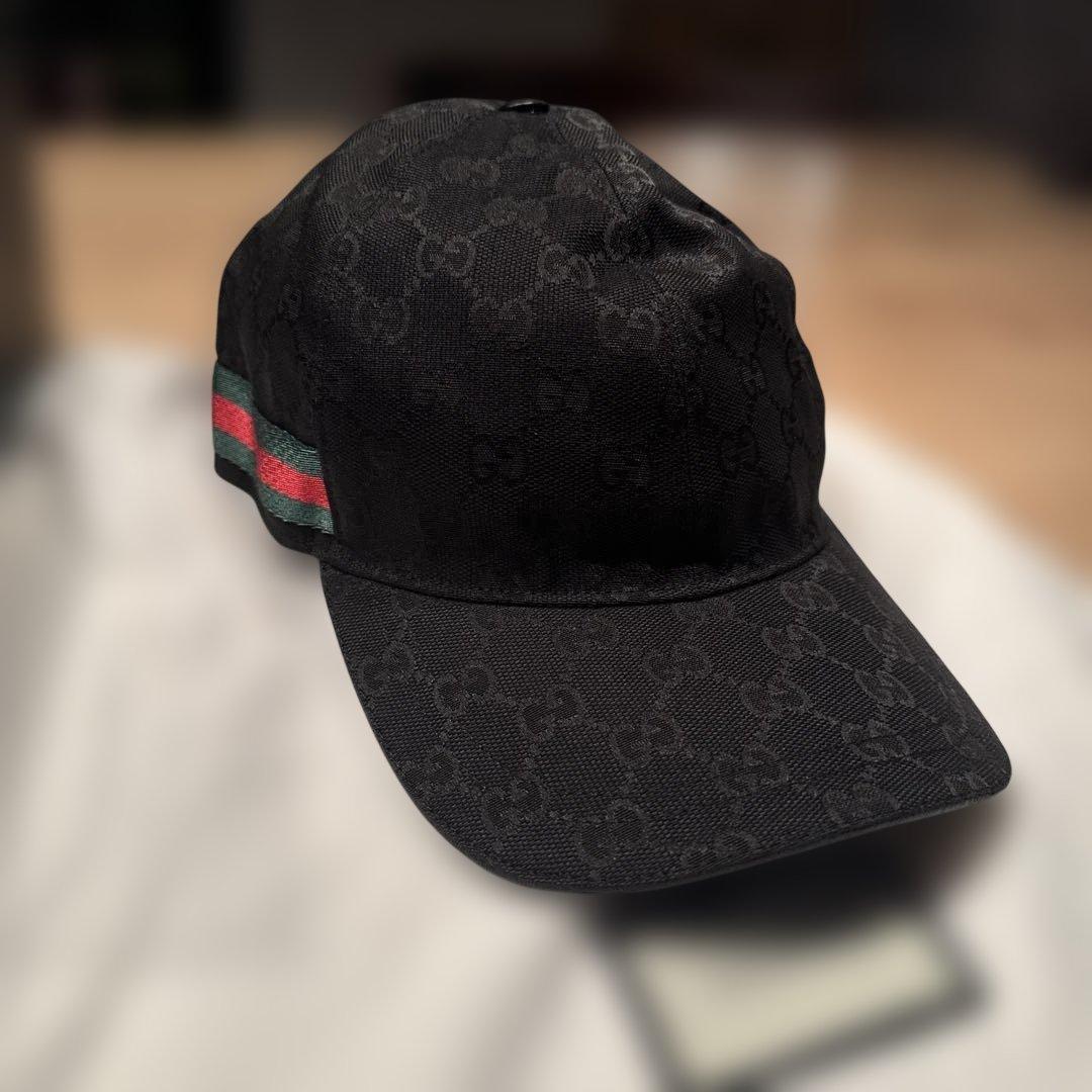 【新品未使用品】GUCCI ベースボールキャップ　ブラック