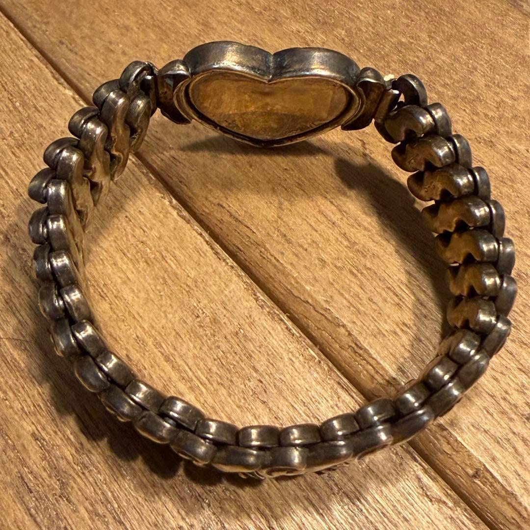 USAヴィンテージ　スイートハートブレスレット　ジュエリー　スウィート米軍銀