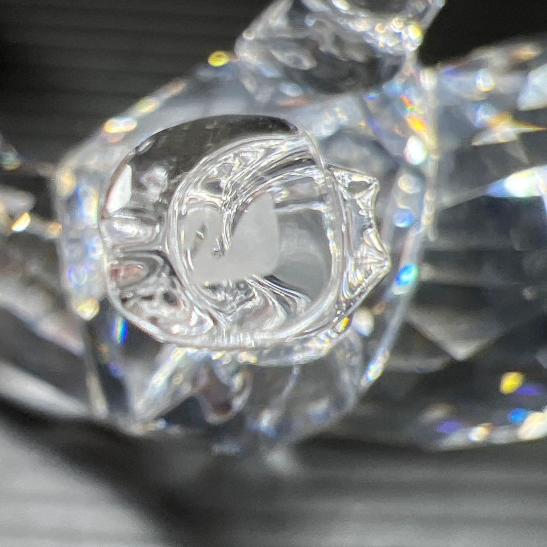 スワロフスキー　うし置物　横幅約11㎝　東Y7-0730⭐︎1Fタカチ