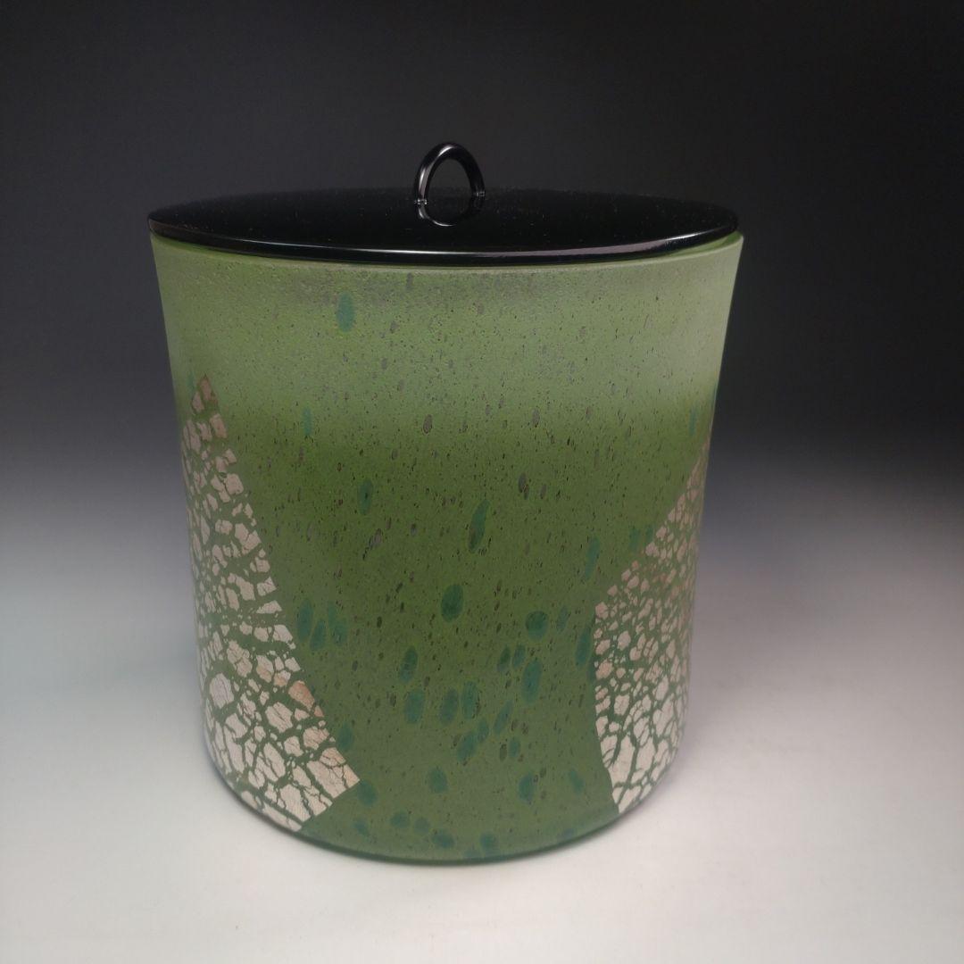 イ225 水指『平井　依』『硝子ガラス　水指　共箱』茶道具