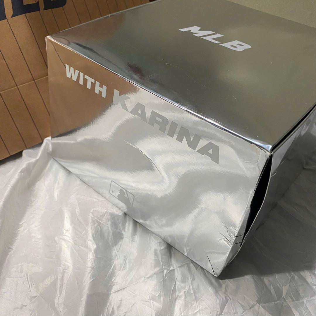 aespa カリナ MLB キャップ 帽子グレー KARINA トレカセット④