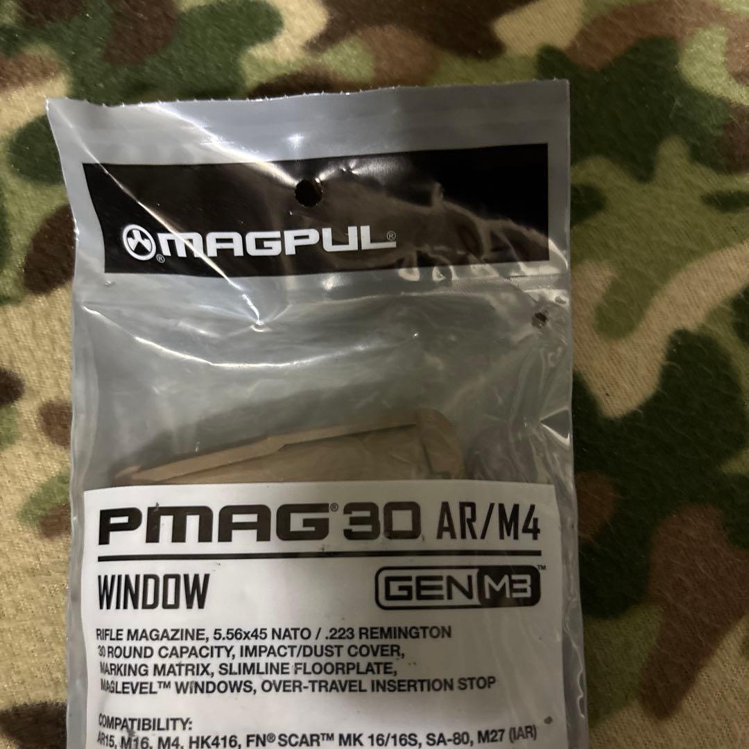 新品　未使用　米軍実物　MAGPUL PMAG 30 窓付き　マグプル　Pマグ