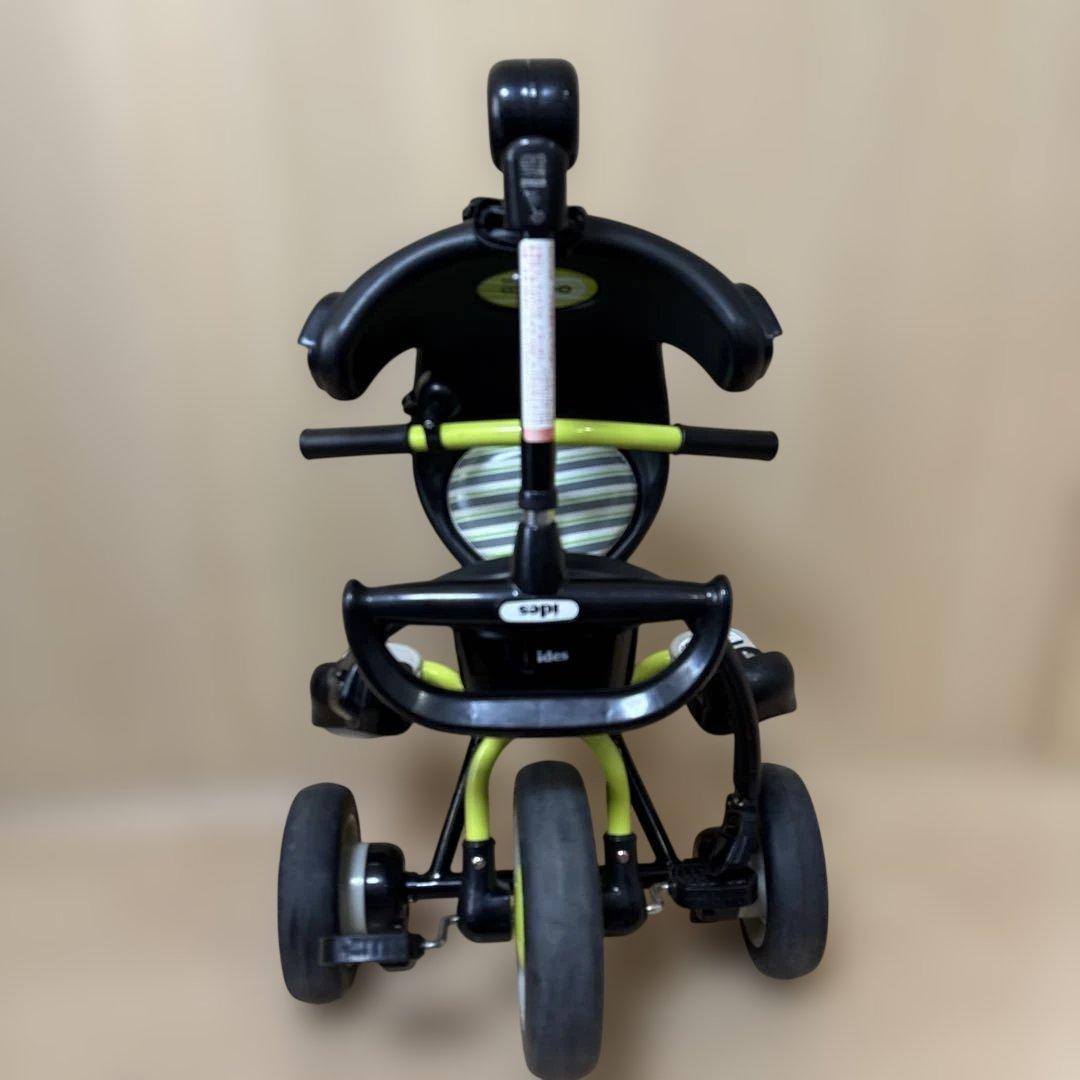 中古】 TOWN 三輪車 ブラック・グリーン　ides compo