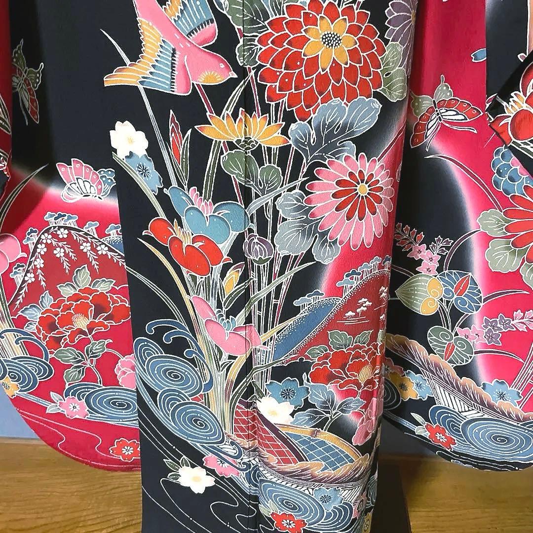 振袖フルセット　京紅型　良家のお嬢様　成人式振袖　振袖