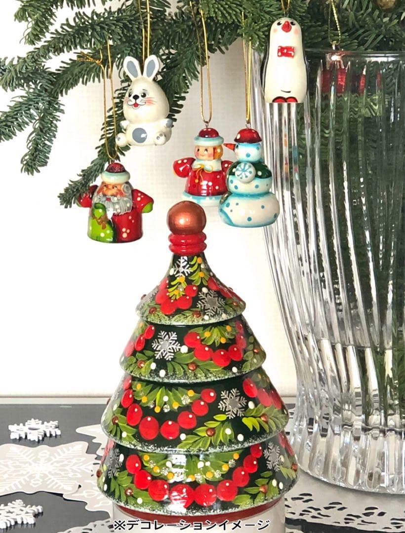 クリスマスツリー　マトリョーシカ　チェブラーシカ オーナメント