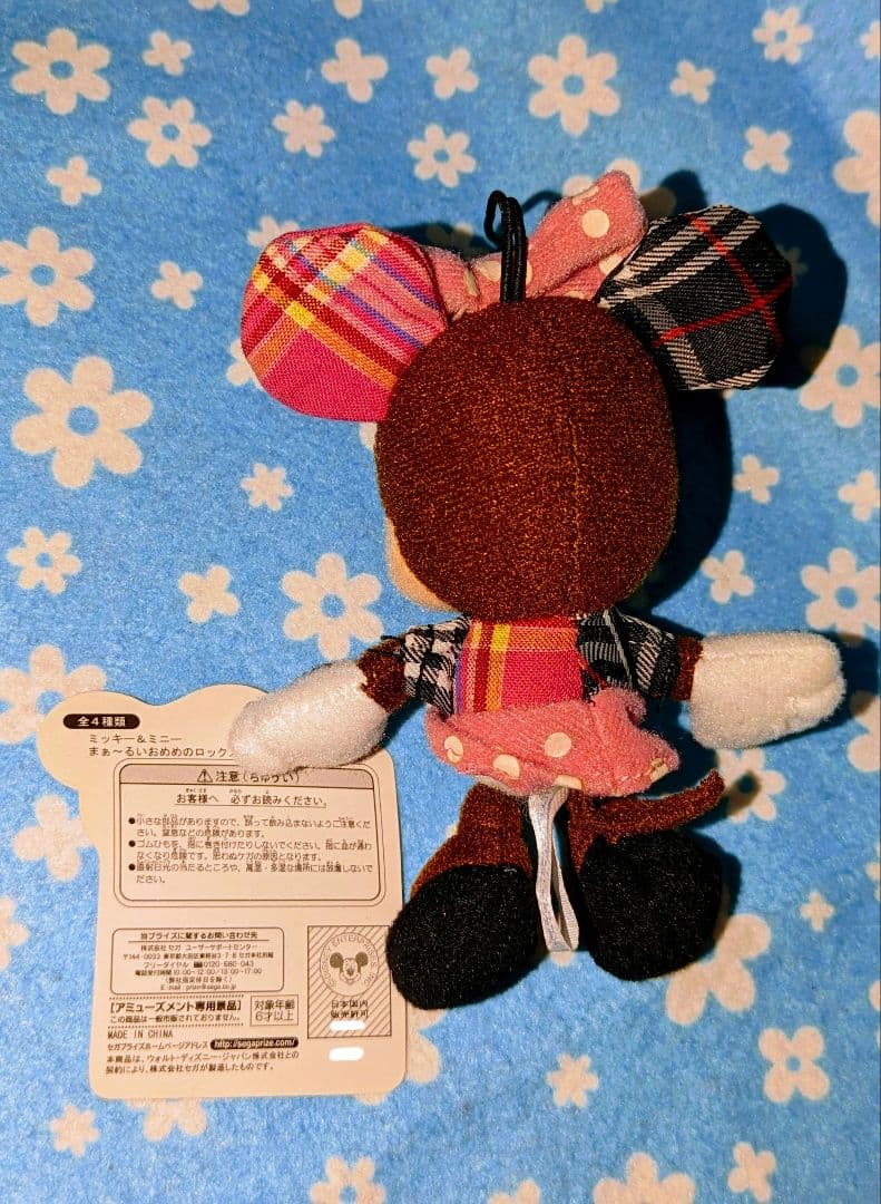 ♡美品♡ディズニー♡ミッキー＆ミニー♡ロックスターぬいぐるみストラップ★☆
