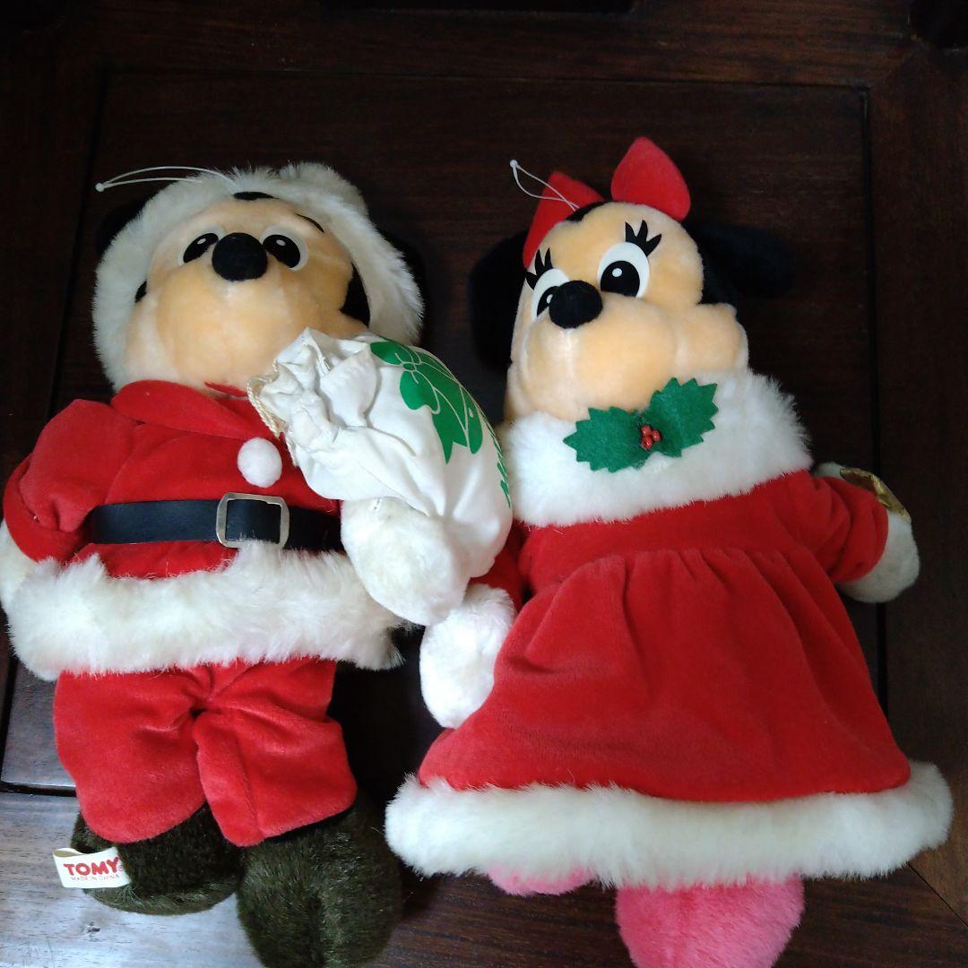 TOMY ミッキー ミニー ぬいぐるみ セット　クリスマス　平成レトロ