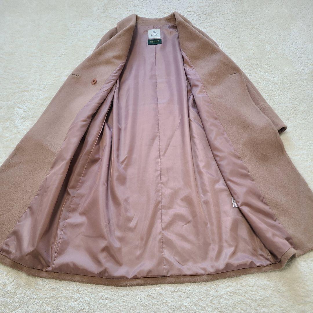 【高級素材】近年モデル　ナノユニバース　ウールビーバーセミダブルチェスターコート