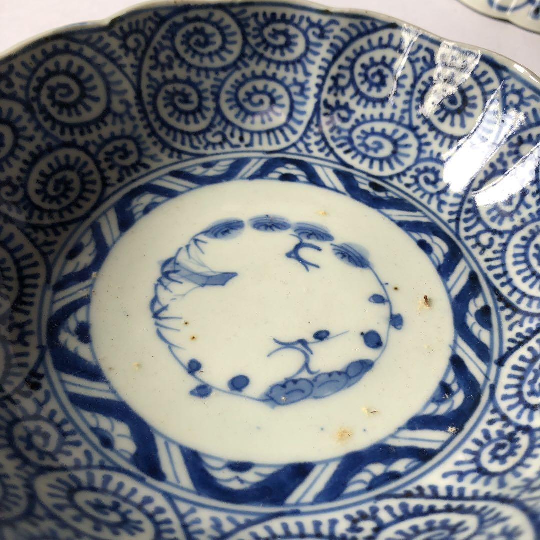 5脚組 皿 古伊万里