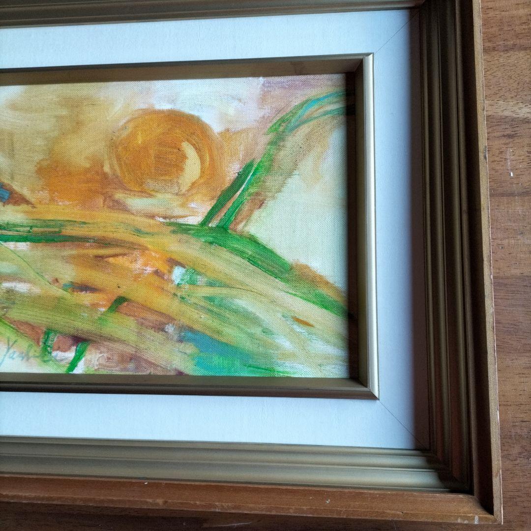 油絵　オレンジとねぎ