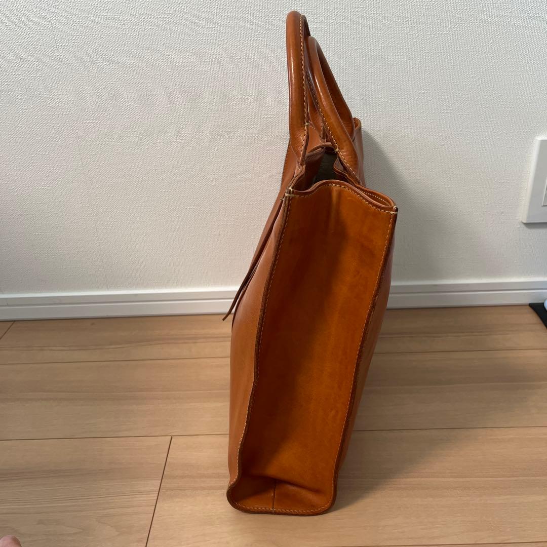 レザー トートバッグ ブラウン
