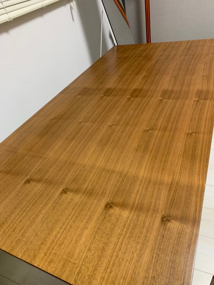 無印良品リビングでもダイニングでもつかえるテーブル2（ウォールナット)