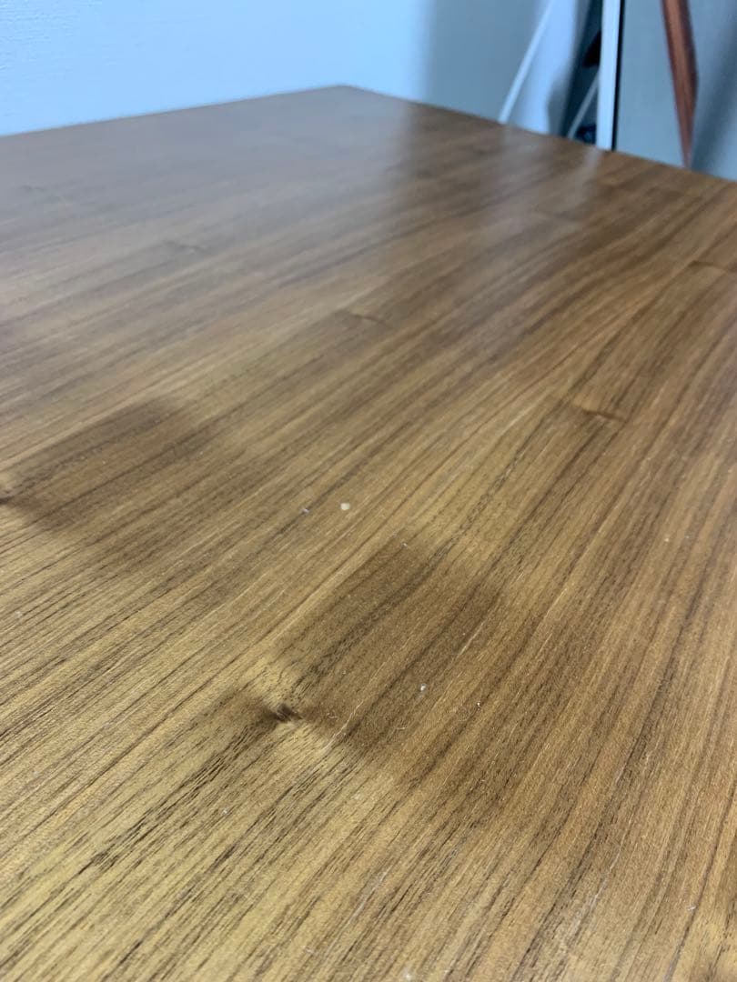 無印良品リビングでもダイニングでもつかえるテーブル2（ウォールナット)