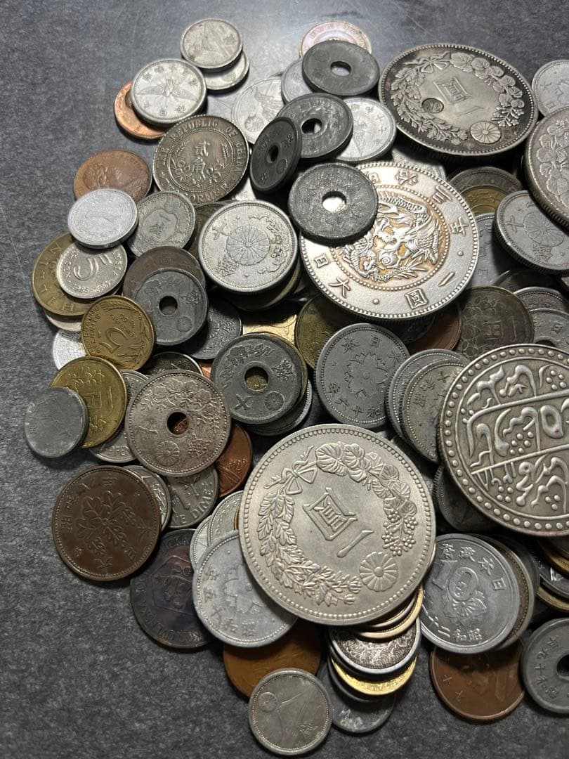 山*郎様 日本古銭海外古銭まとめ売りアンティーク参考品