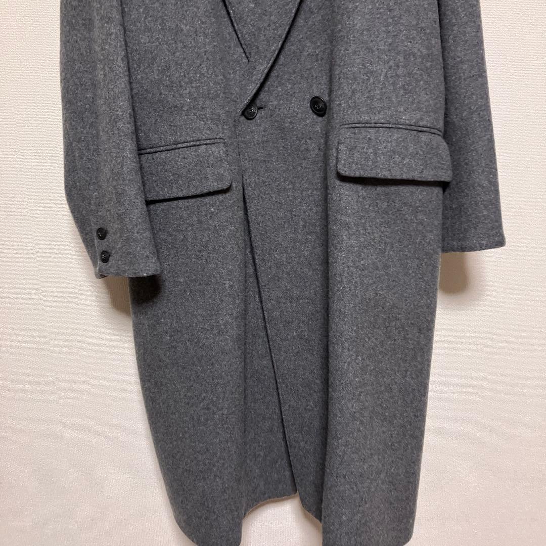 １/５まで限定！3WAYアレンジ襟のかろやかチェスターコート グレー