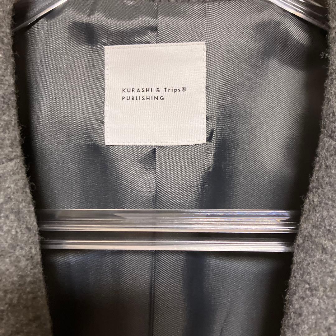 １/５まで限定！3WAYアレンジ襟のかろやかチェスターコート グレー