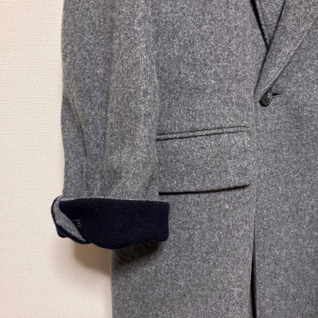 １/５まで限定！3WAYアレンジ襟のかろやかチェスターコート グレー