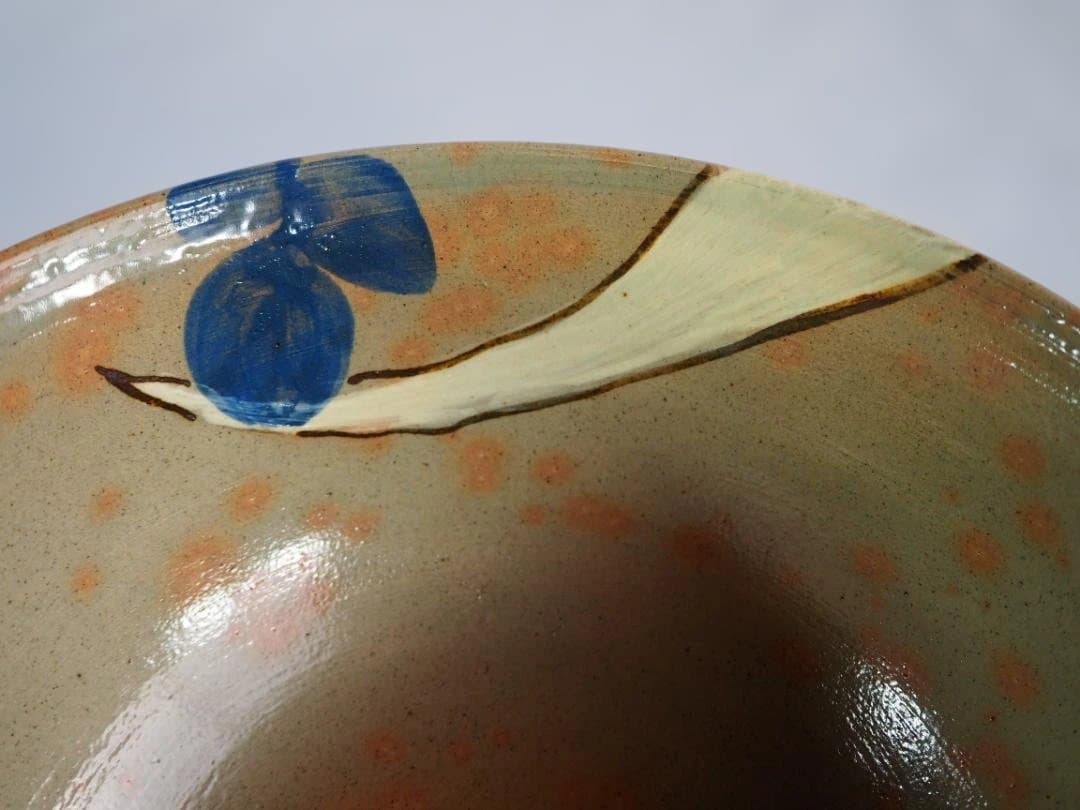 布志名焼9代土屋雲善造『色絵大根絵鉢』（共箱）