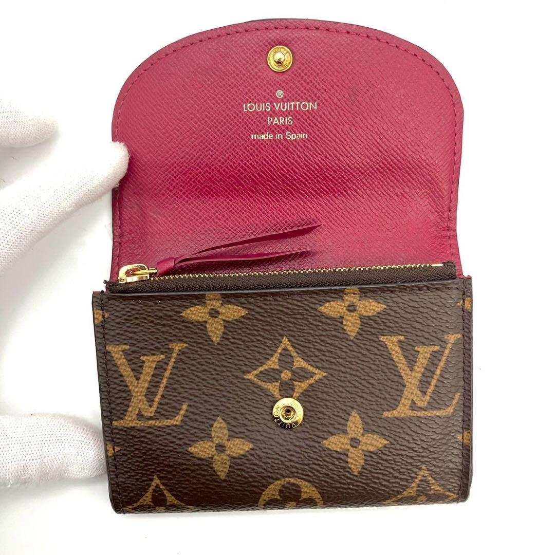 リコ♪専用ルイヴィトン ポルトモネ ロザリ ケース モノグラム フューシャ