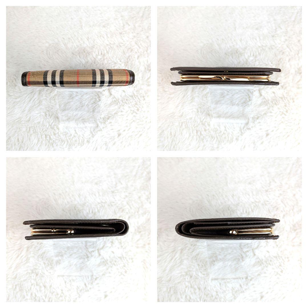 marguerite　Burberry　バーバリー　ノバチェックがま口財布