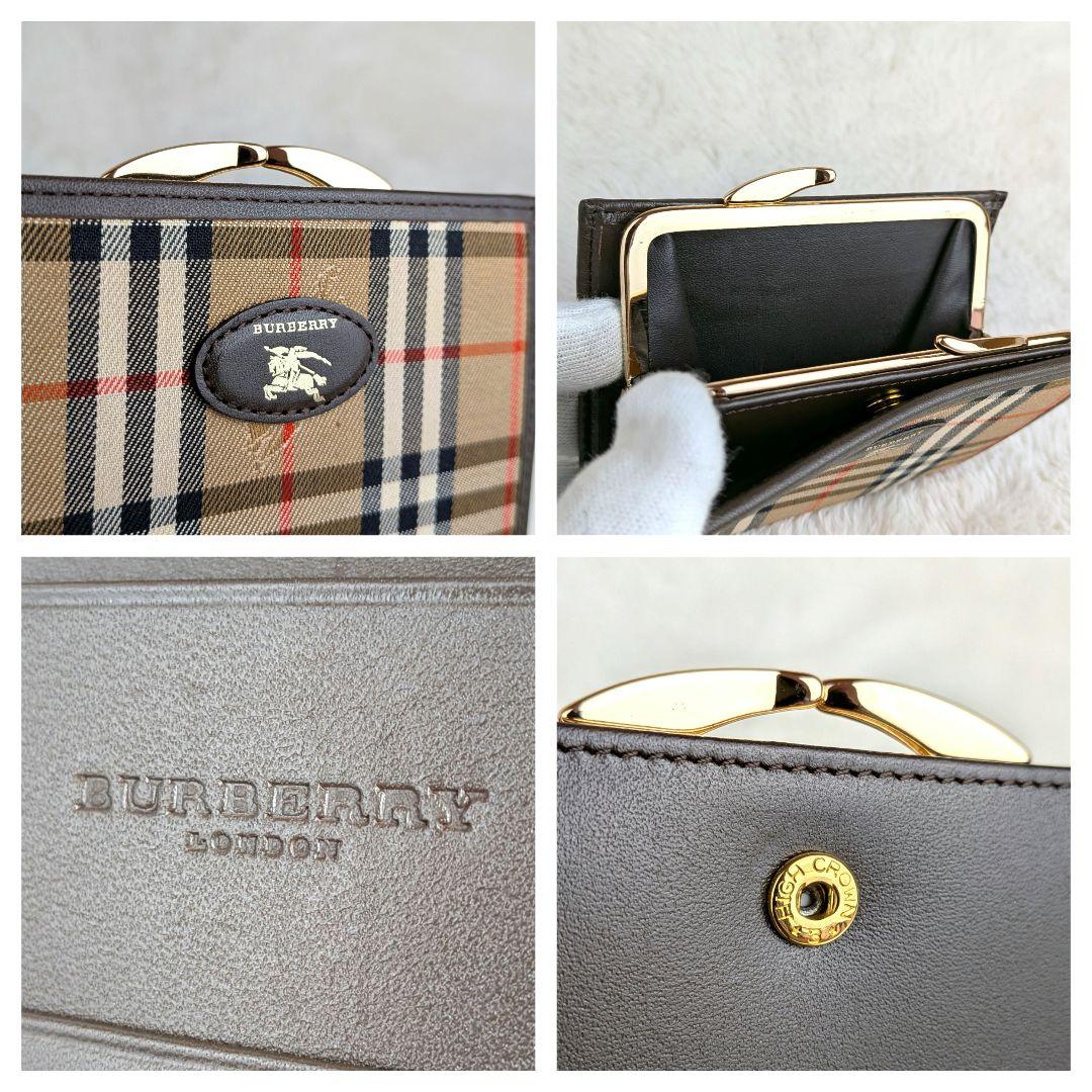 marguerite　Burberry　バーバリー　ノバチェックがま口財布