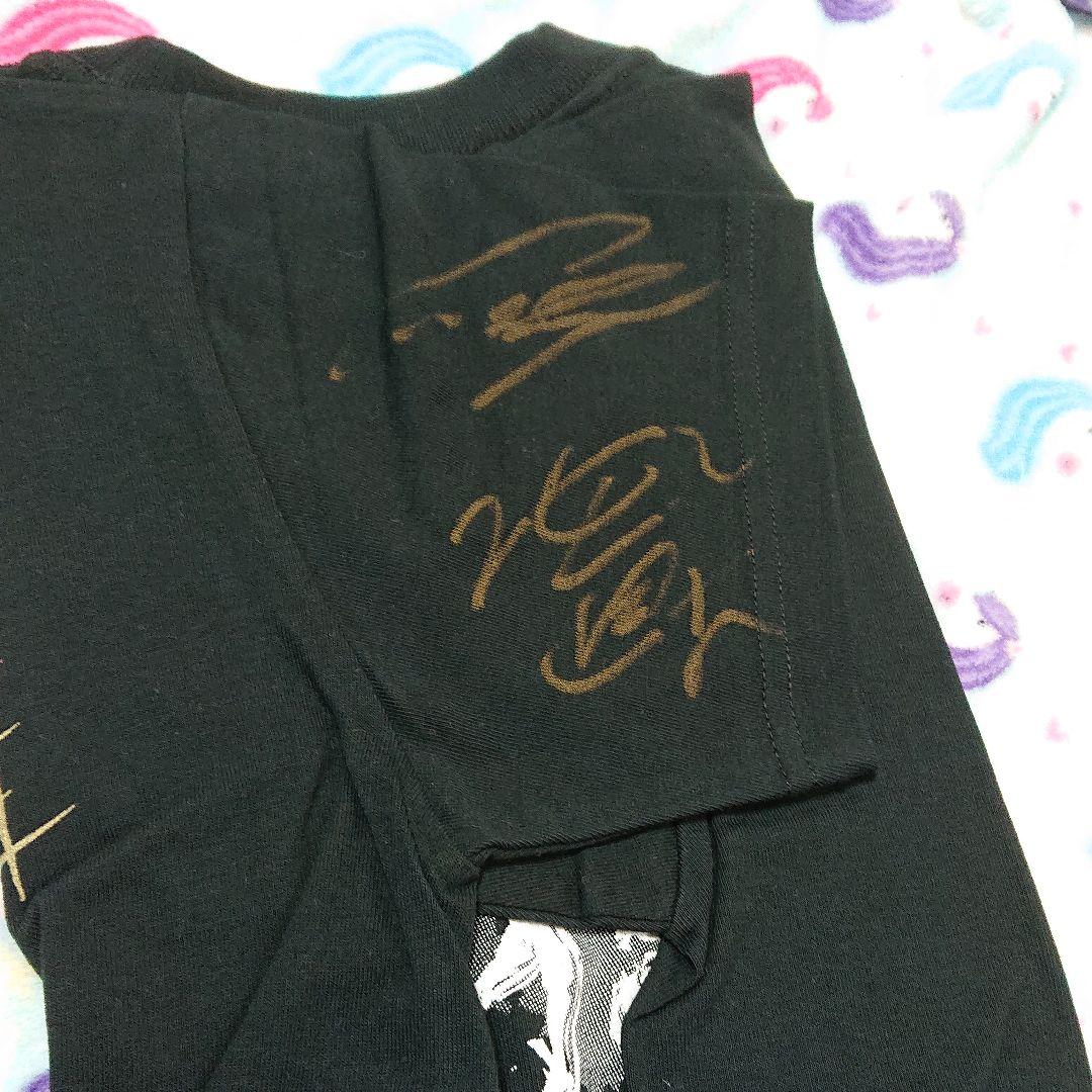 徳山秀典・内山眞人 直筆サイン入りツアーTシャツ 仮面ライダーカブト