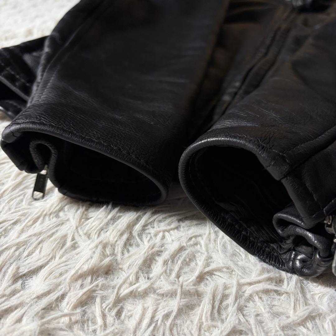 ノ*い様 【米国製】schott ライダースジャケット 641本革　ブラック　3