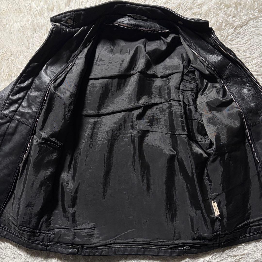 ノ*い様 【米国製】schott ライダースジャケット 641本革　ブラック　3