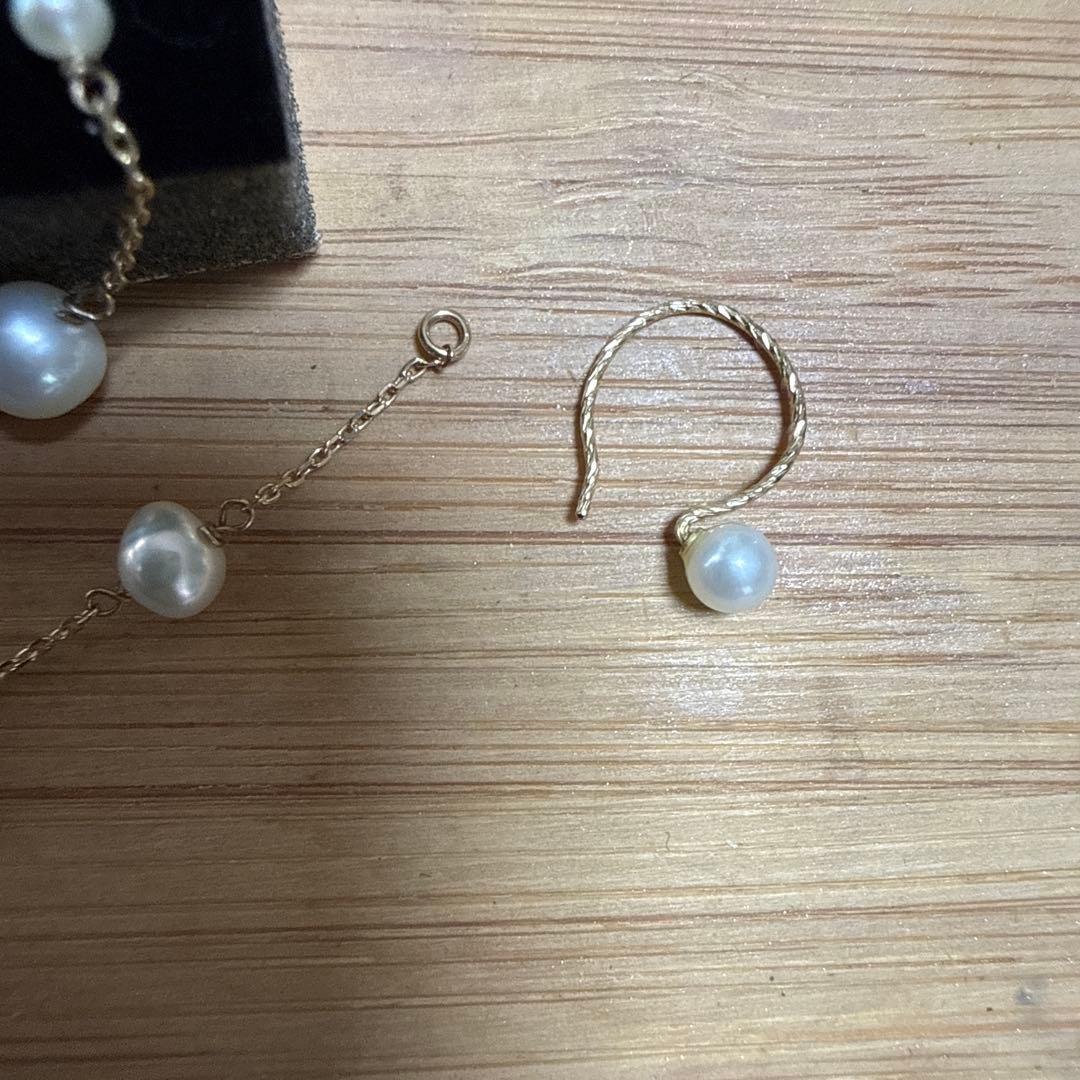 k10 淡水パール　ピアス