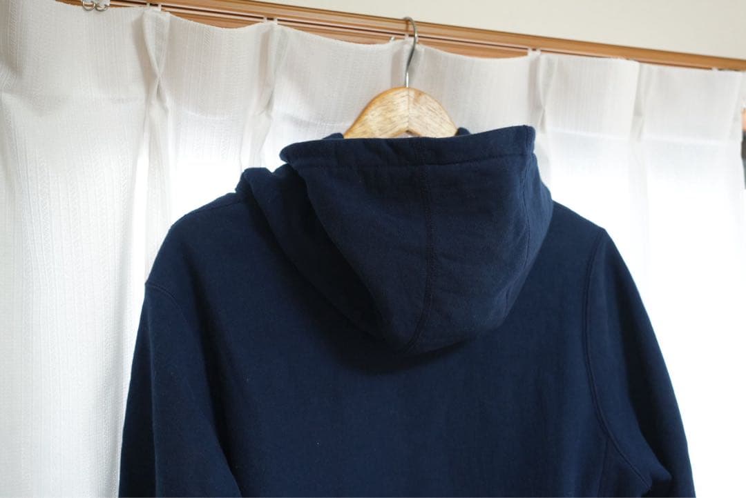 NOAH ネイビー フード付きパーカー
