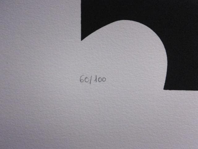 現代美術 菅井 汲　直筆サイン『S緑と黒』リトグラフ 1991年 0723N