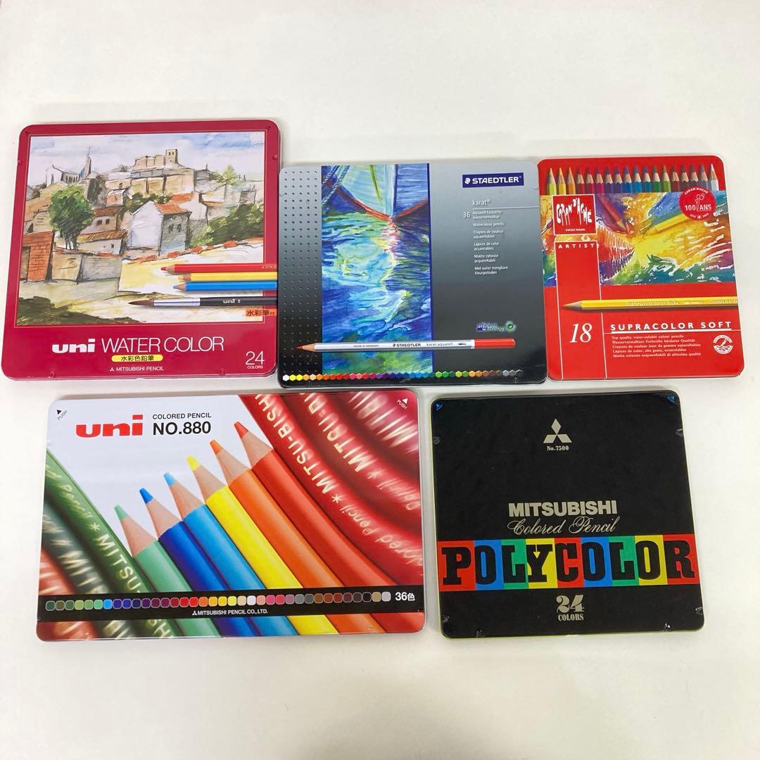 g570-29 ステッドラー　カランダッシュ　uni 三菱鉛筆　色鉛筆　まとめて