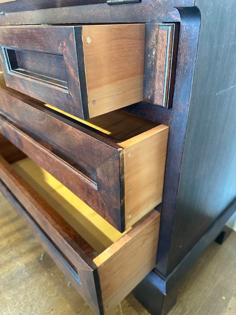 松本民芸家具　高山式ビューロー　机　引き出し　箪笥