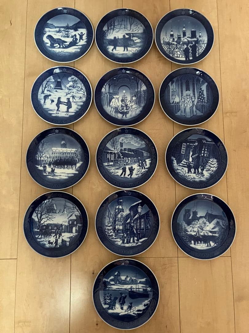 ロイヤルコペンハーゲン イヤープレート 1986〜1998年 13枚 まとめ売り