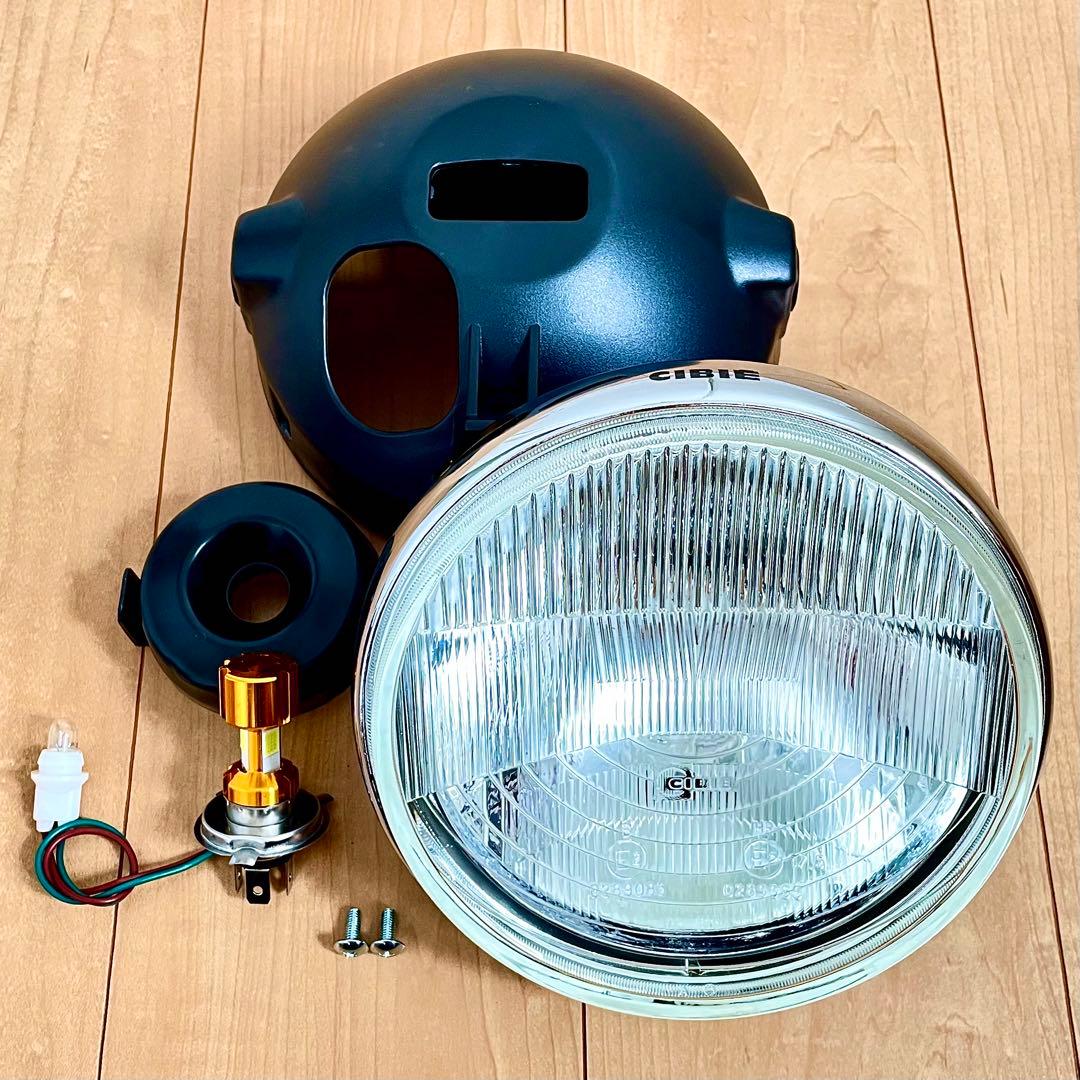 当時物 シビエ 凹み ヘッドライト CIBIE 極美品 マーシャル