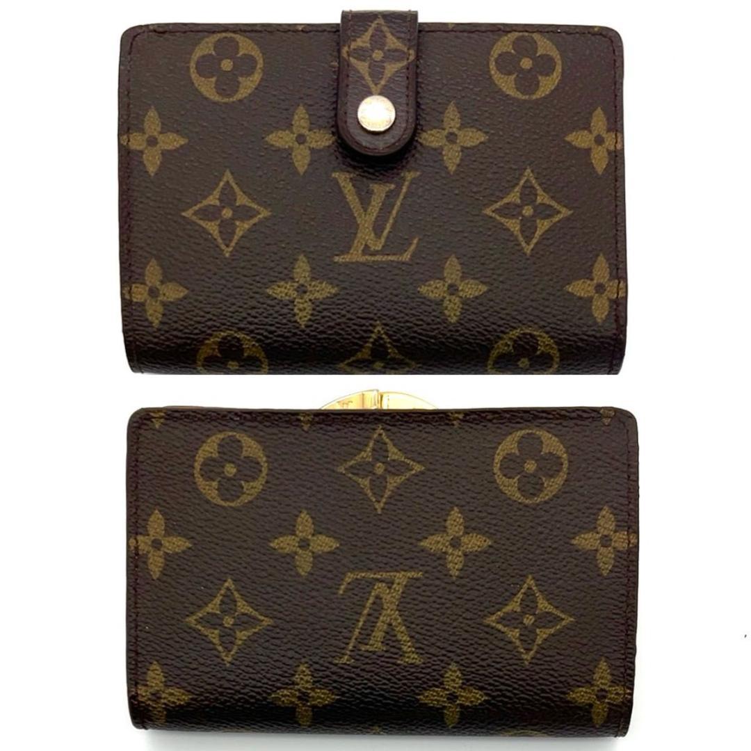 新型★ルイヴィトン モノグラム ヴィエノワ がま口 二つ折り財布