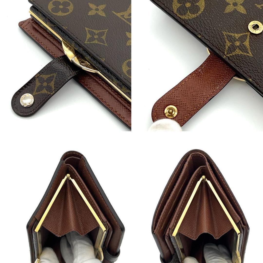 新型★ルイヴィトン モノグラム ヴィエノワ がま口 二つ折り財布