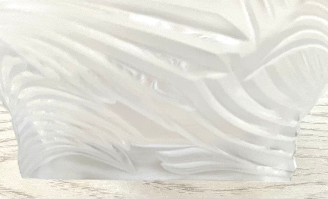 LAUQUE ラリック 水指 茶道具 ガラ工芸　ガラス　花瓶　置物　中古品