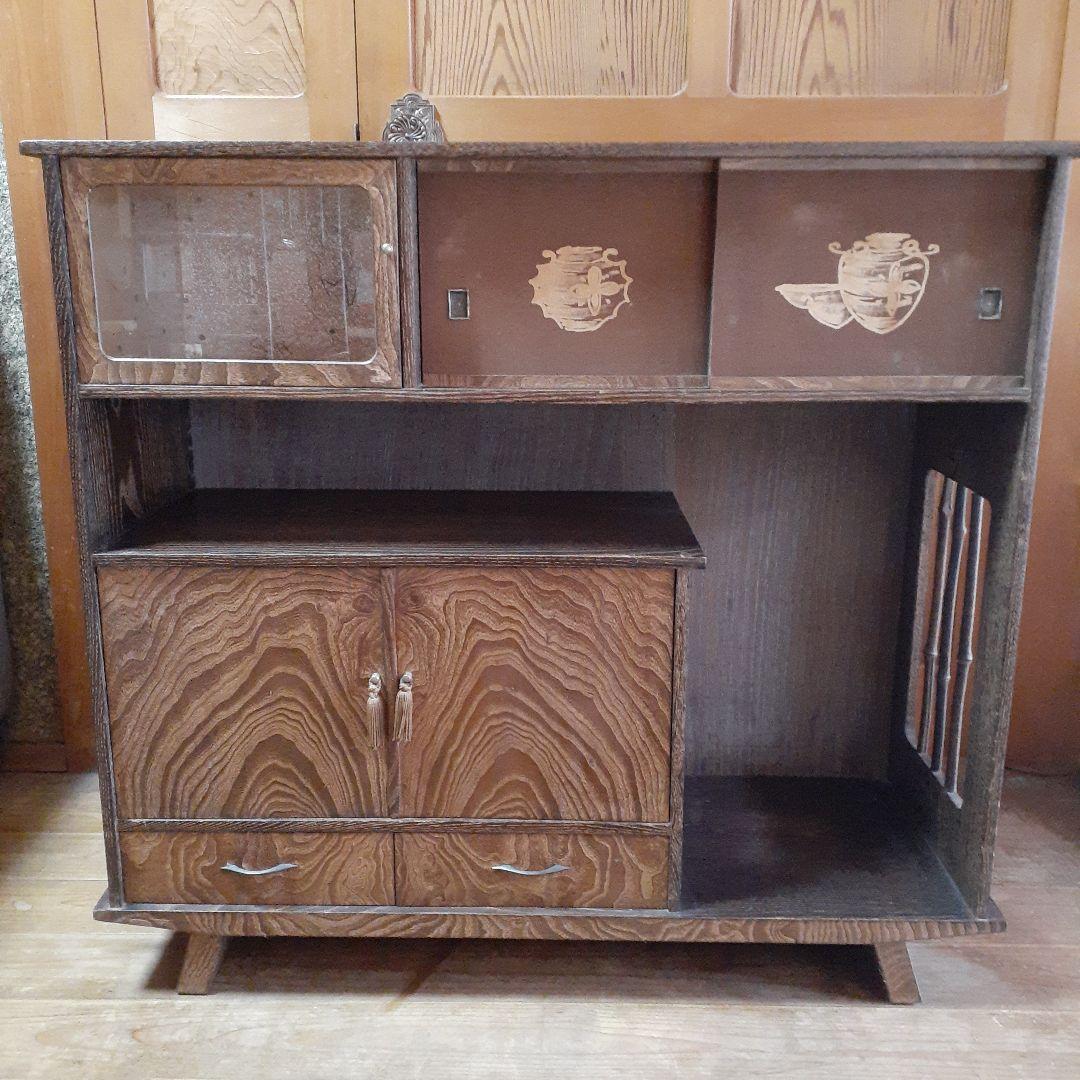 最終価格【昭和レトロ】茶棚 茶箪笥 飾り棚 アンティーク 古民家 長期保管品