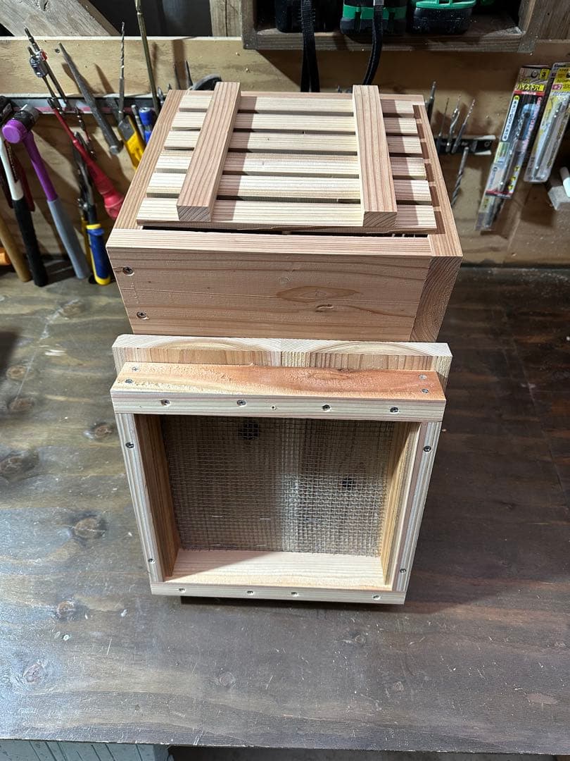 日本蜜蜂重箱式巣箱　待ち箱　捕獲飼育用