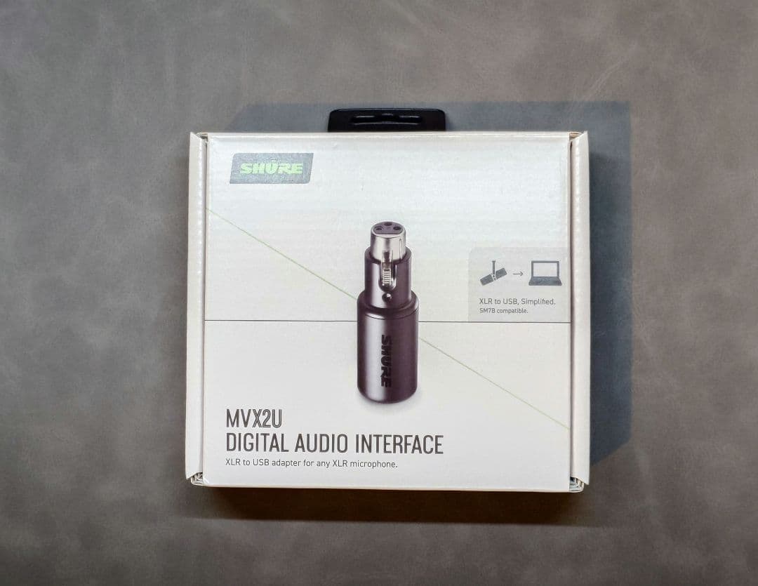 Shure MVX2U デジタルオーディオインターフェース
