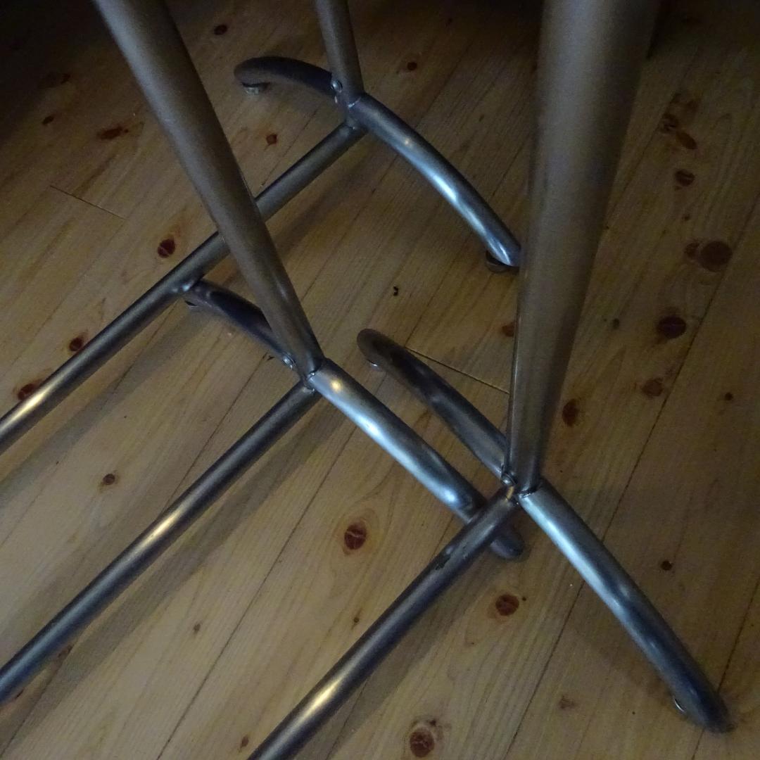 3本　ステンレス× ハンガーラックコートスタンド アイアン アンティークアパレル