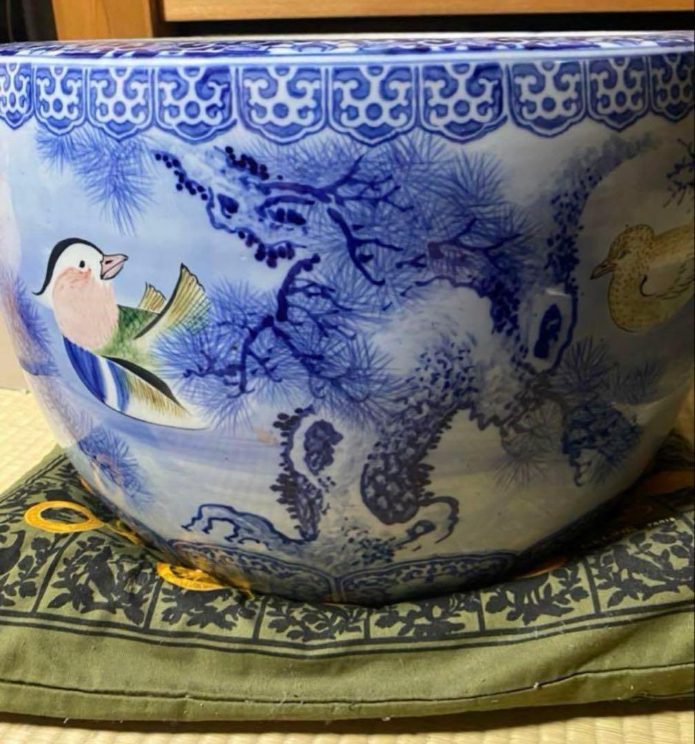 火鉢 鴨 工芸品 骨董品 炭箸 ヘラ付き