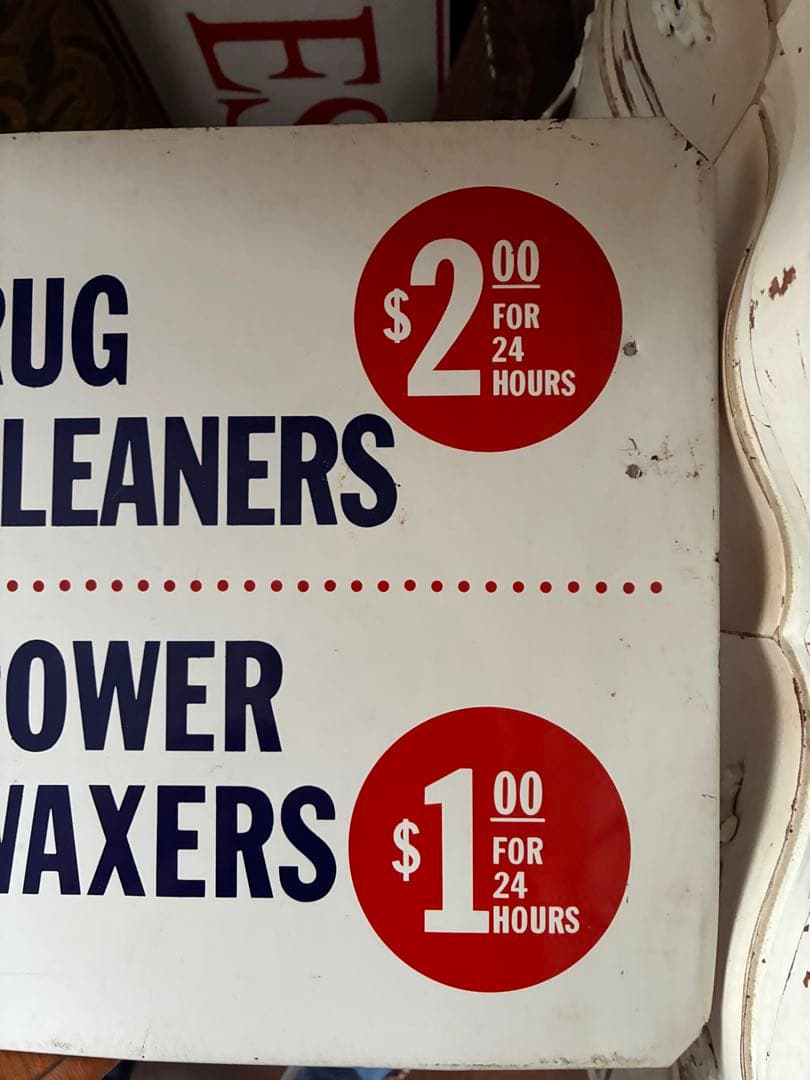 アンティーク　サイン　プレート　大きな　看板　RENT アメリカ　レア