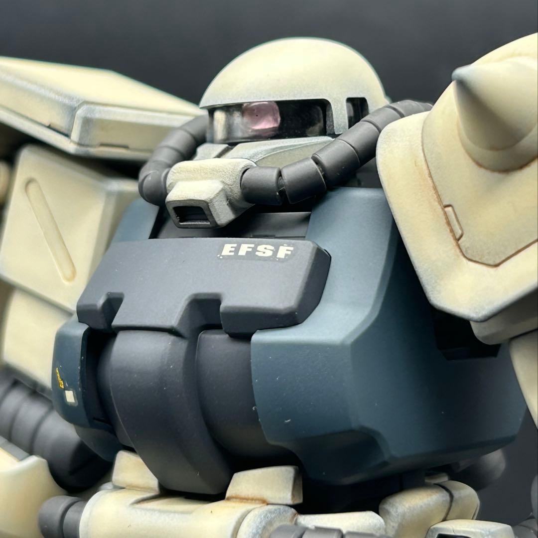 ガンプラ塗装済完成品 MGザクIIF2型（連邦軍仕様）