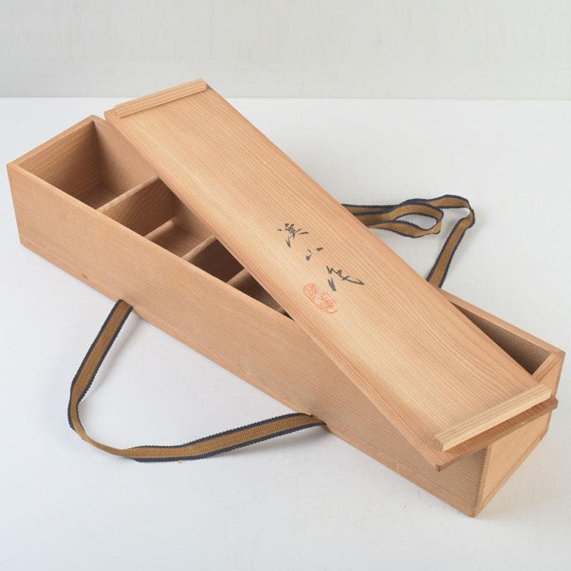 和食器　茶懐石　京焼　加藤渓山作　砧青磁　捻小附　五客　共箱　V　9314