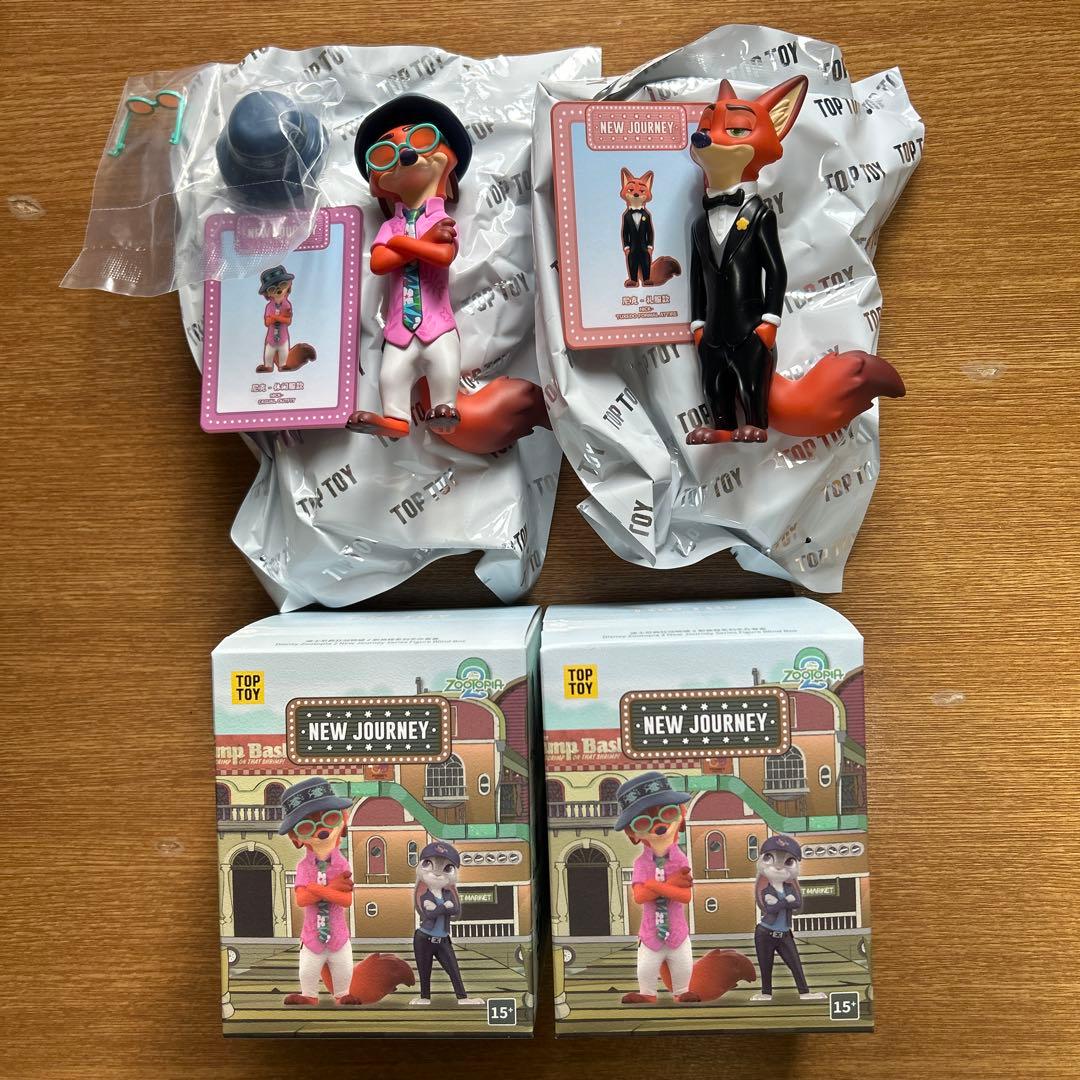 ズートピア2 TOP TOY NEW JOURNEY フィギュア　ニック 2点