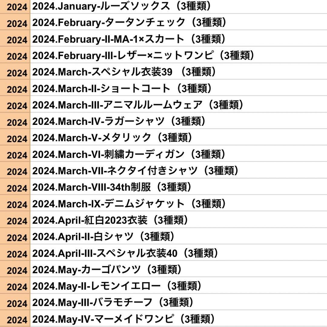 乃木坂46 菅原咲月 2024年月間ランダム 生写真 コンプ 37種 まとめ売り