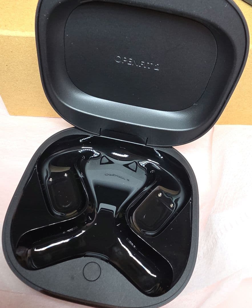 (※マロン)SHOKZ OPENFIT 2 ブラック ワイヤレスイヤホン