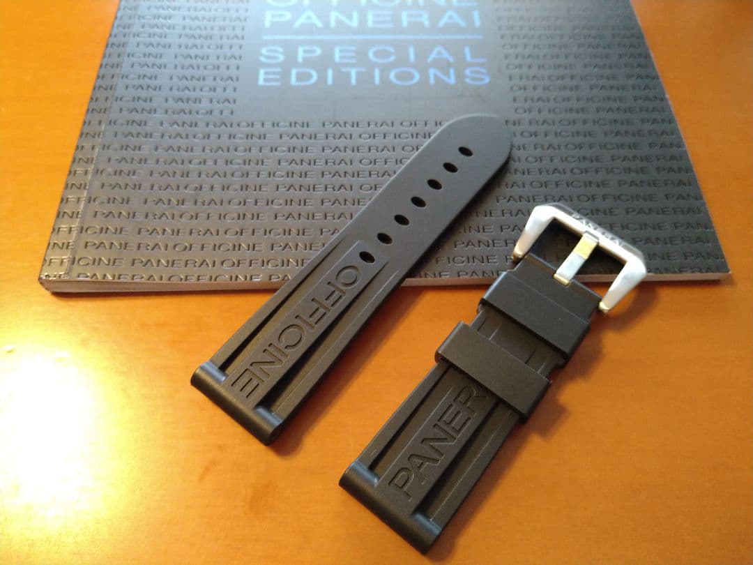 u*a様 【OFFICINE PANERAI】 44m用／ラバーベルト／ブラック